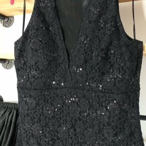 Black Sequin Dress